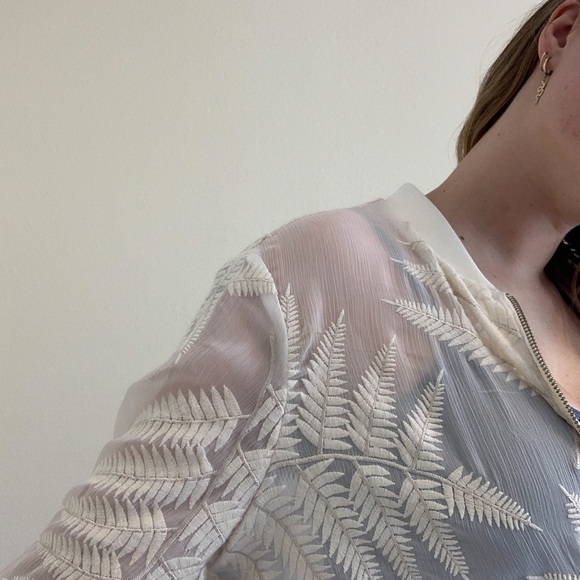 Fern patterned bomber jacket - Picture 2 of 5